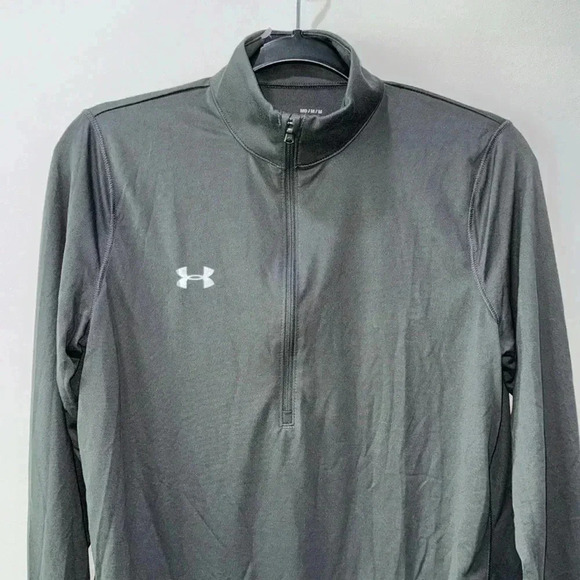 Under Armour Heatgear Long Sleeve Half Zip Pull Over - Size M - Picture 2 of 11